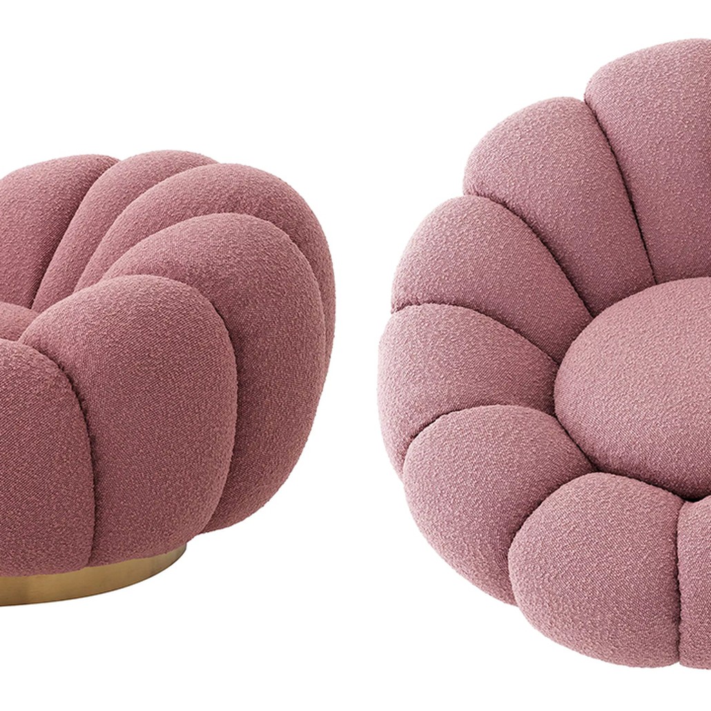 Кресло Eichholtz Swivel Chair Mello Rose