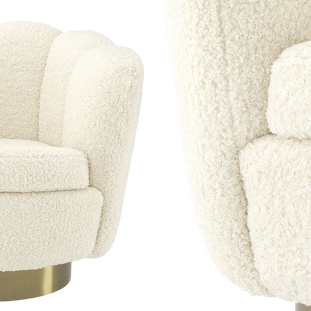 Кресло Eichholtz Swivel Chair Mirage cream