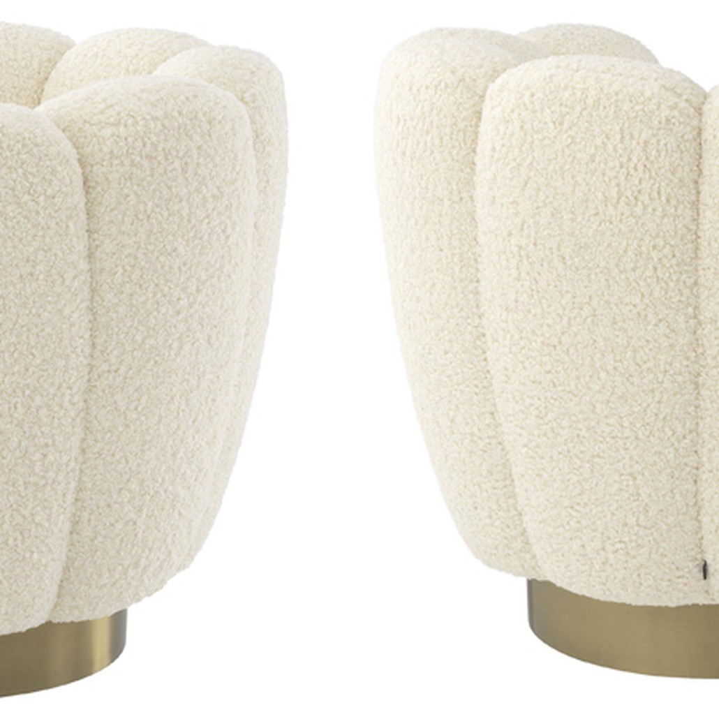 Кресло Eichholtz Swivel Chair Mirage cream