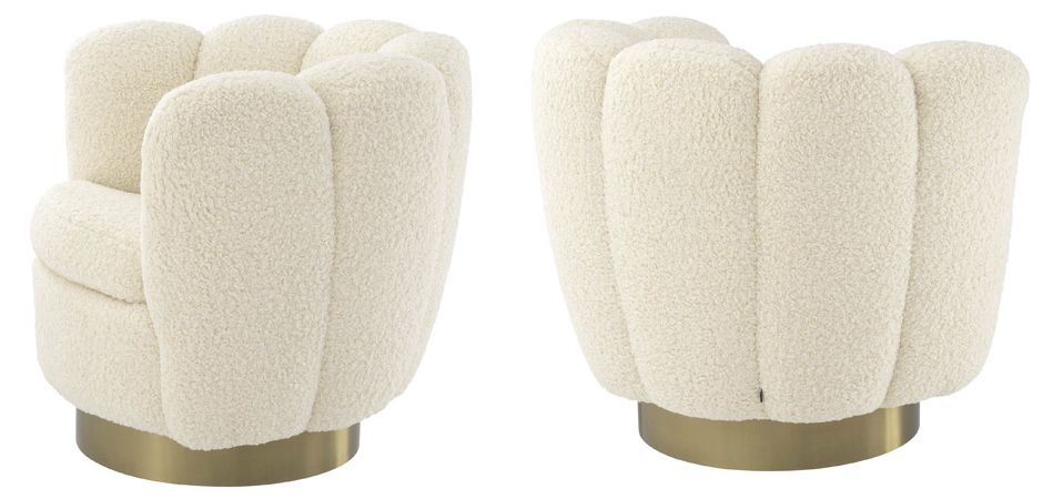 Кресло Eichholtz Swivel Chair Mirage cream