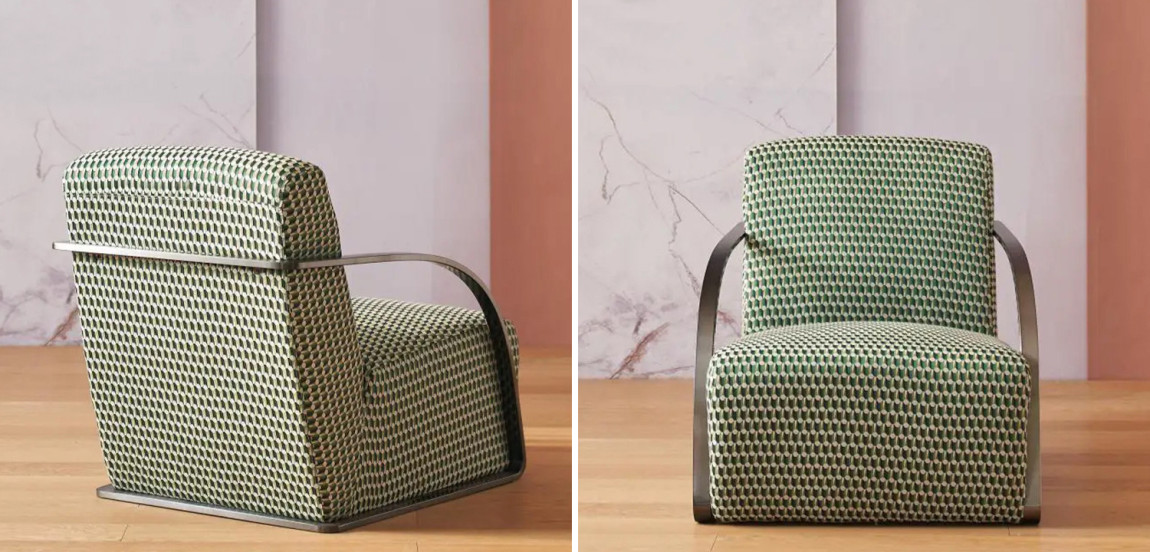 Кресло Esme Green Pattern Armchair