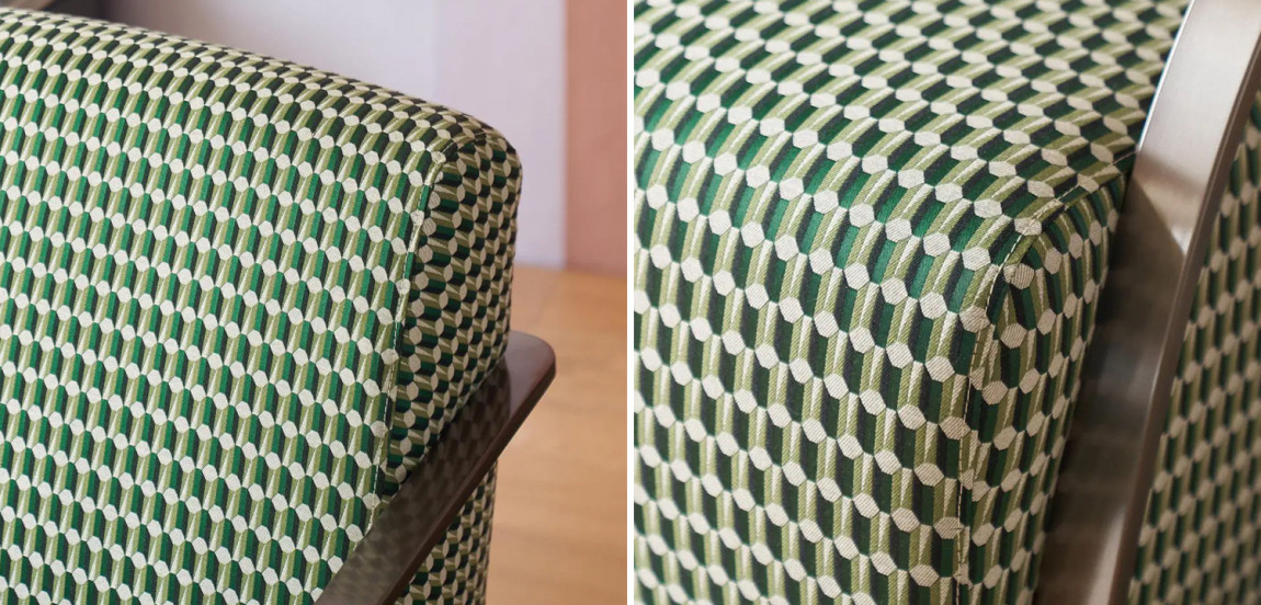Кресло Esme Green Pattern Armchair