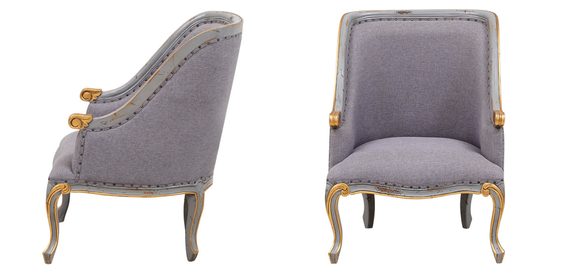 Кресло Fabienne French Seating Armchair Grey