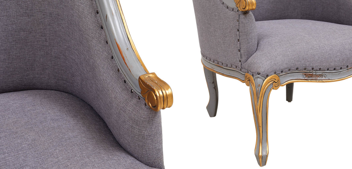Кресло Fabienne French Seating Armchair Grey