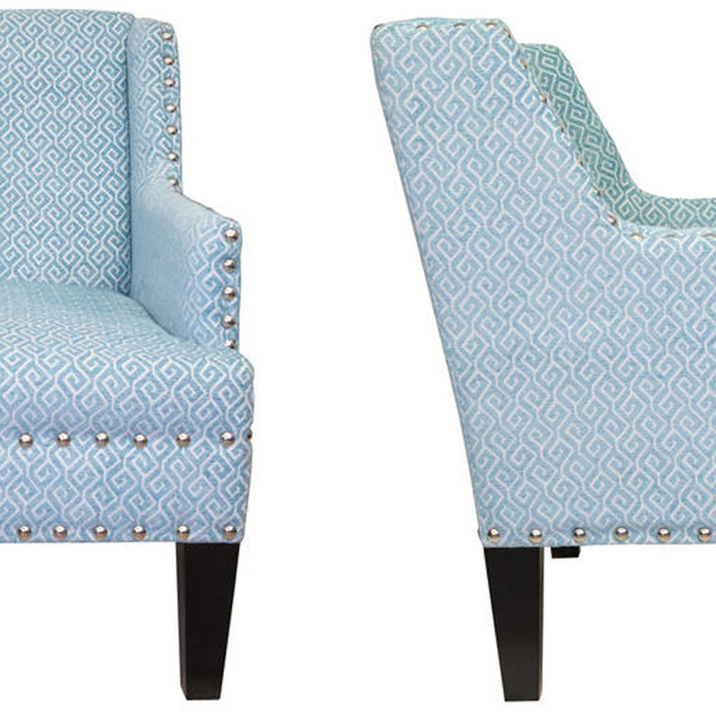 Кресло Fabio Armchair Velour blue