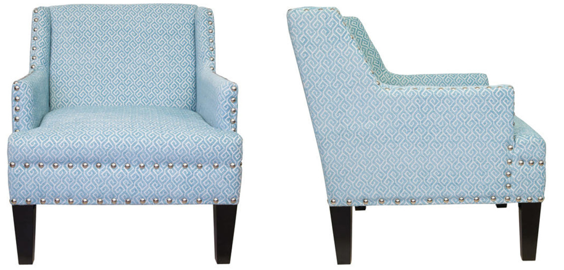 Кресло Fabio Armchair Velour blue