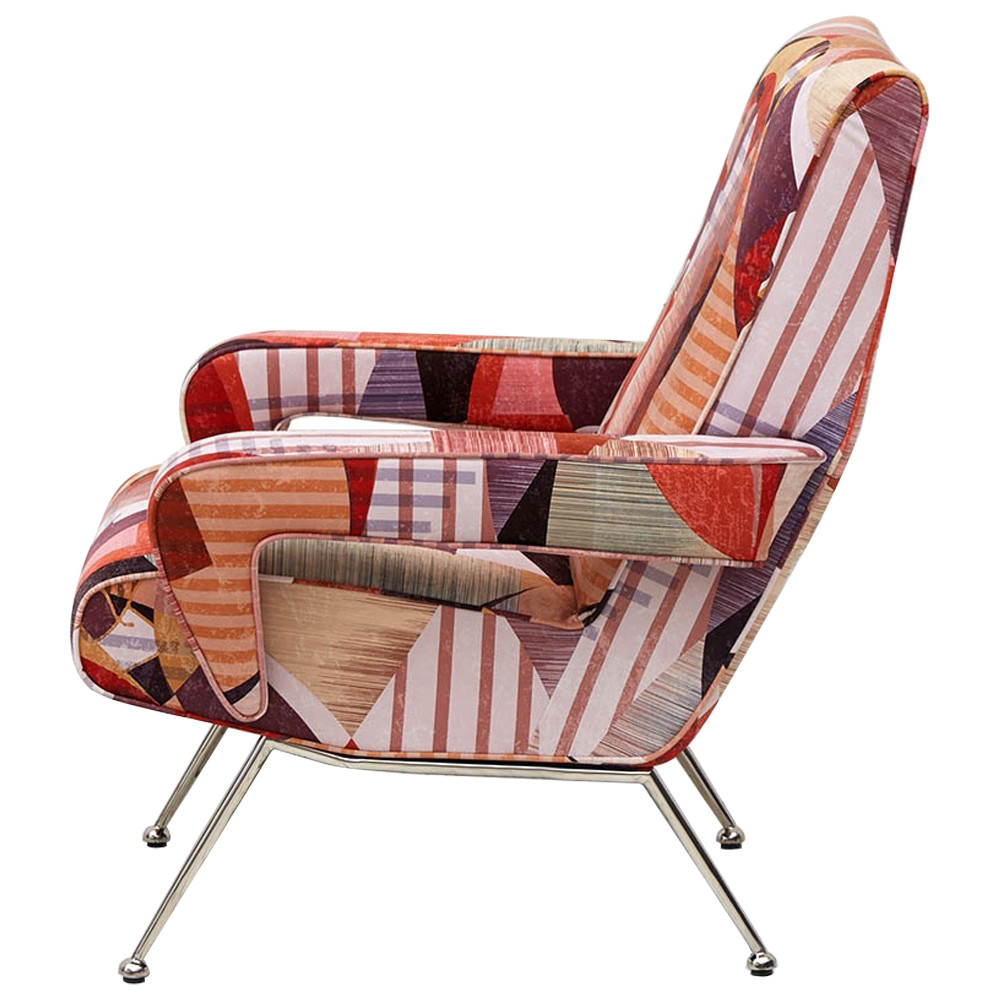 Кресло Face Geometric Print Armchair