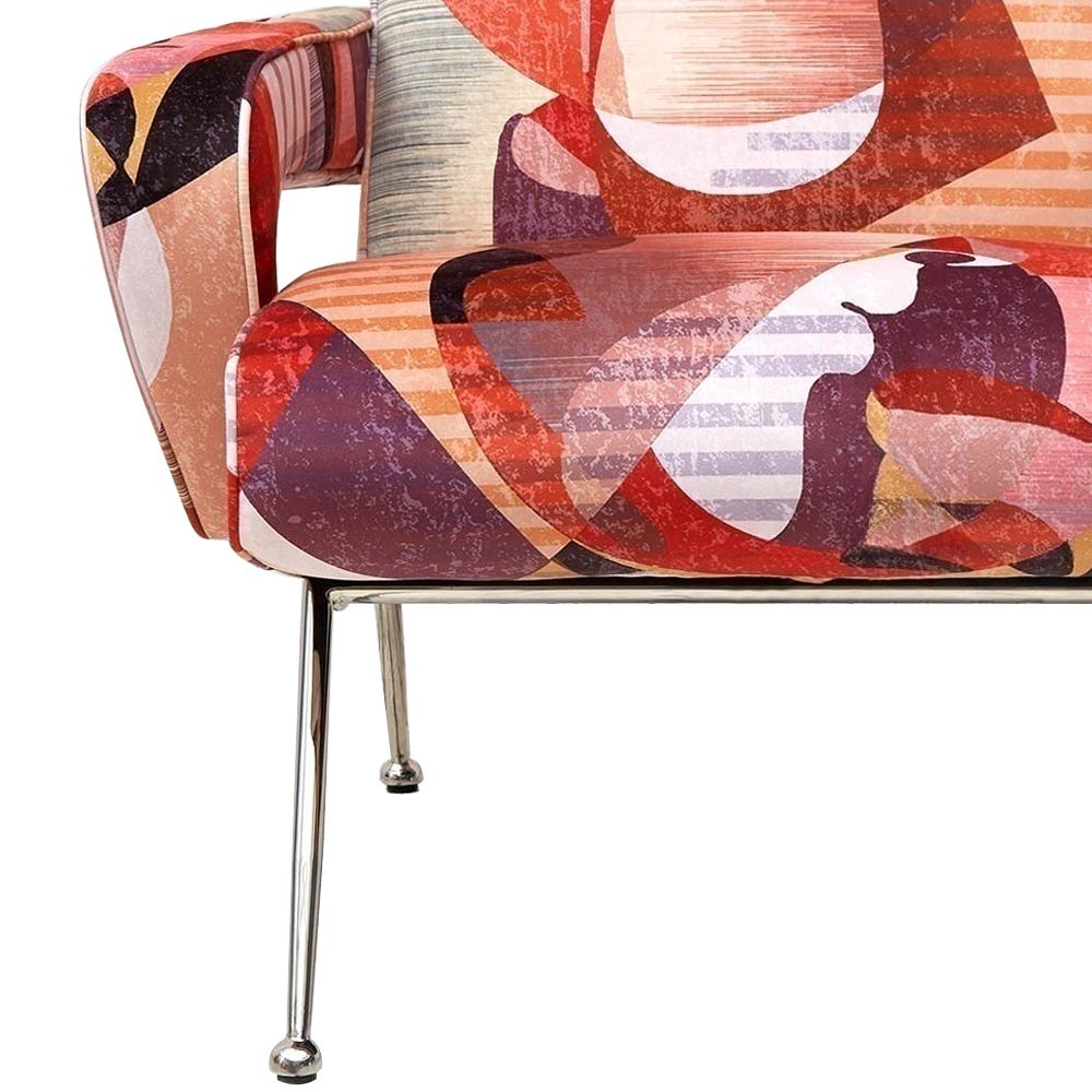 Кресло Face Geometric Print Armchair