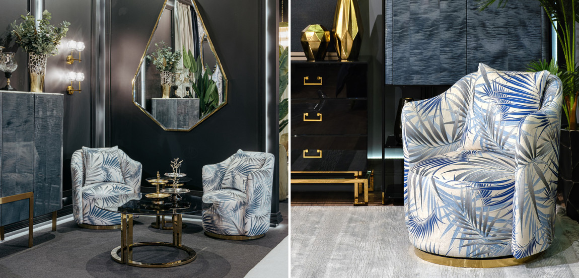 Кресло Foliage Grey Armchair