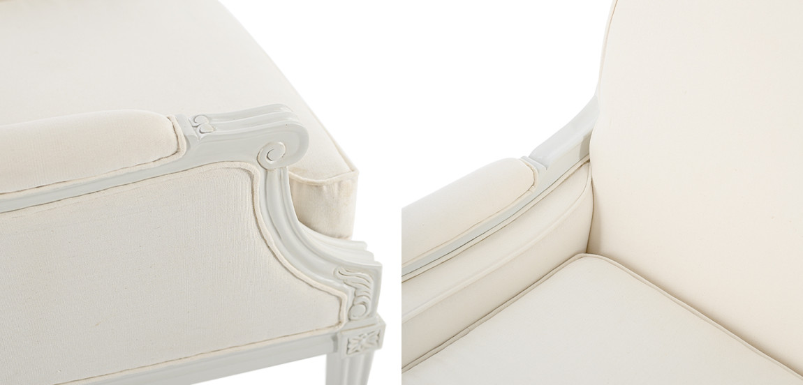 Кресло French Provence Armchair Ferrand ivory