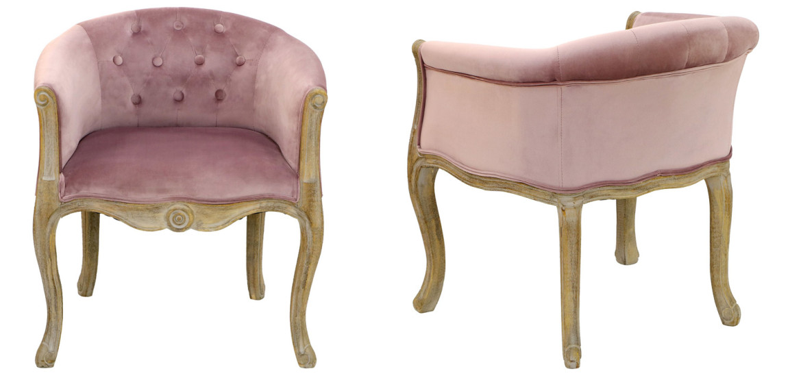Кресло French Provence Armchair Roderic pink