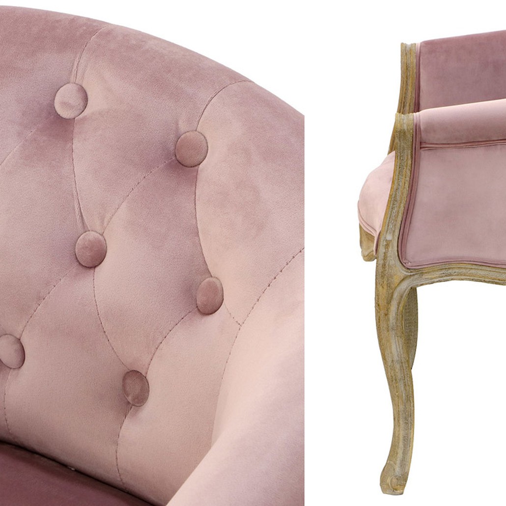Кресло French Provence Armchair Roderic pink