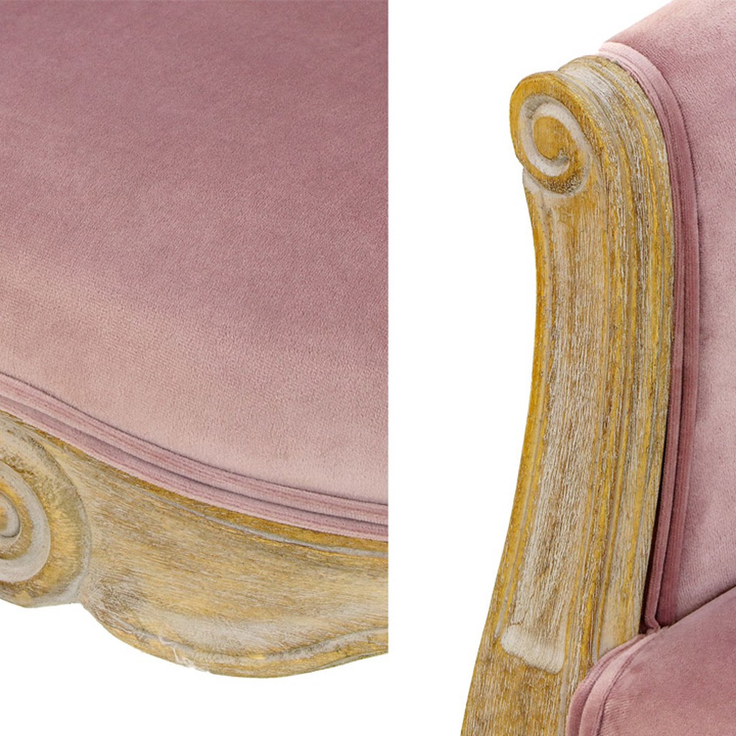 Кресло French Provence Armchair Roderic pink