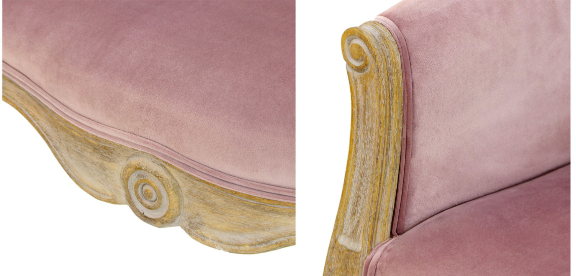 Кресло French Provence Armchair Roderic pink