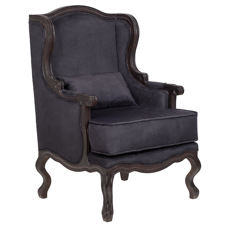 Кресло George Grand Armchair black velour