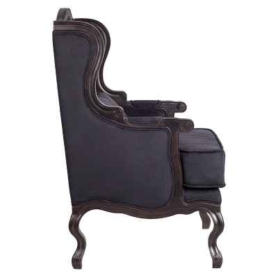 Кресло George Grand Armchair black velour
