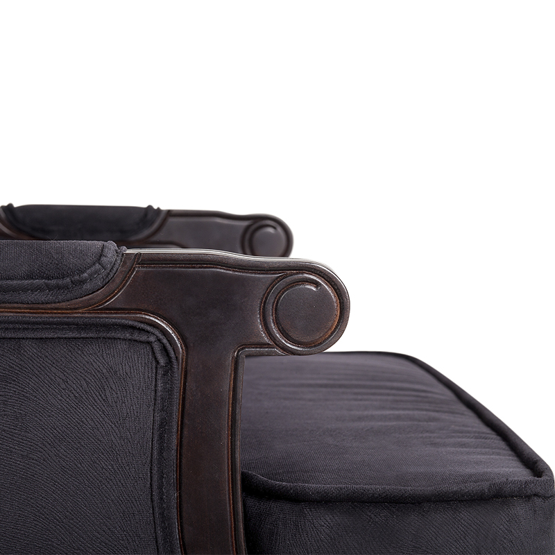 Кресло George Grand Armchair black velour