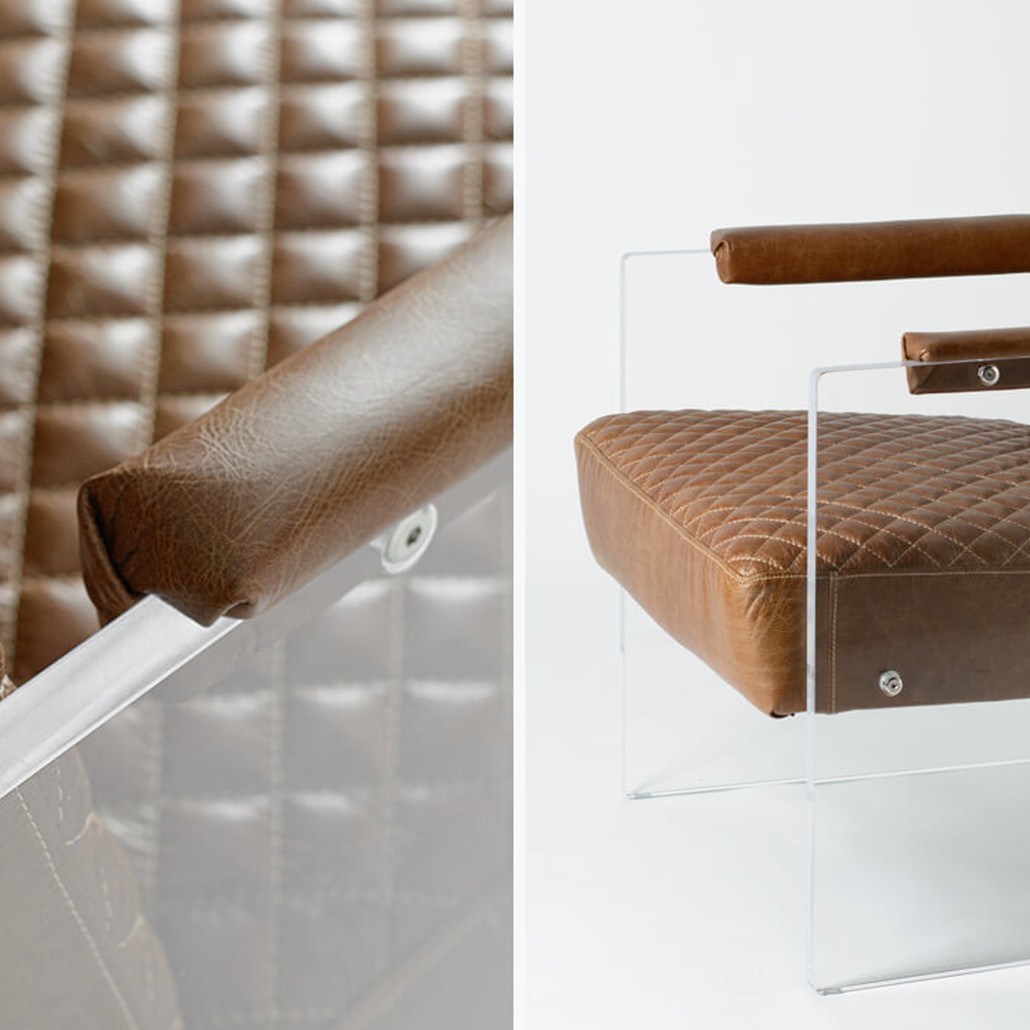 Кресло Gioff Chair натуральная кожа