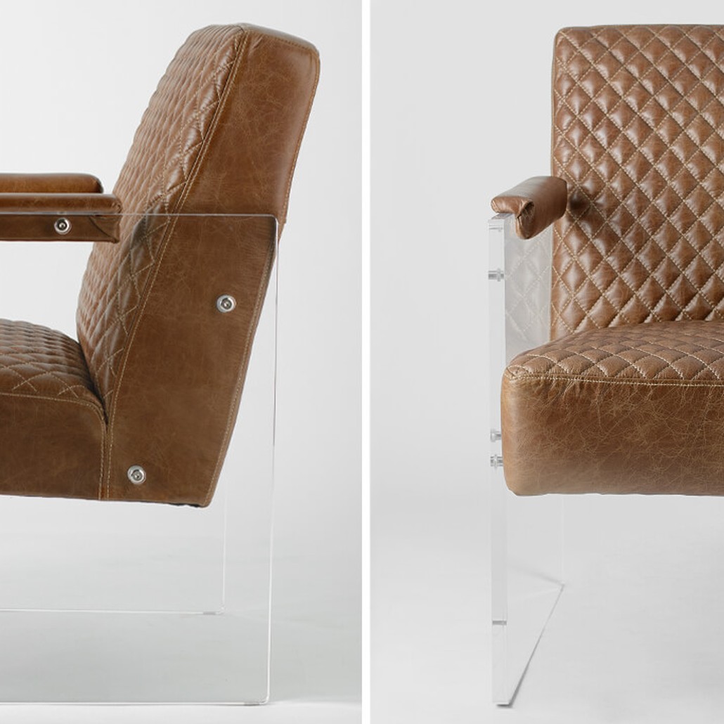 Кресло Gioff Chair натуральная кожа