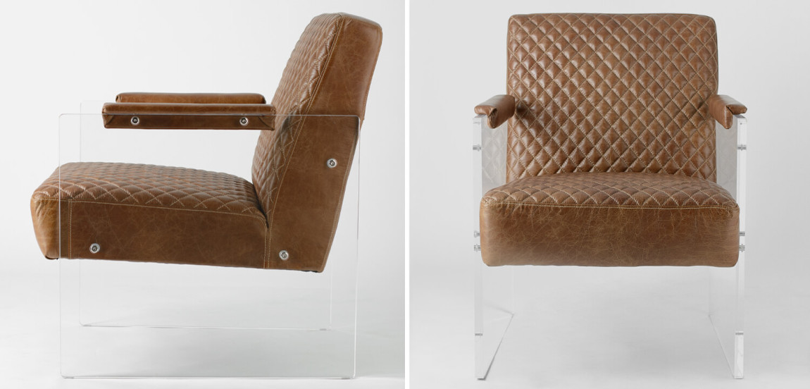Кресло Gioff Chair натуральная кожа