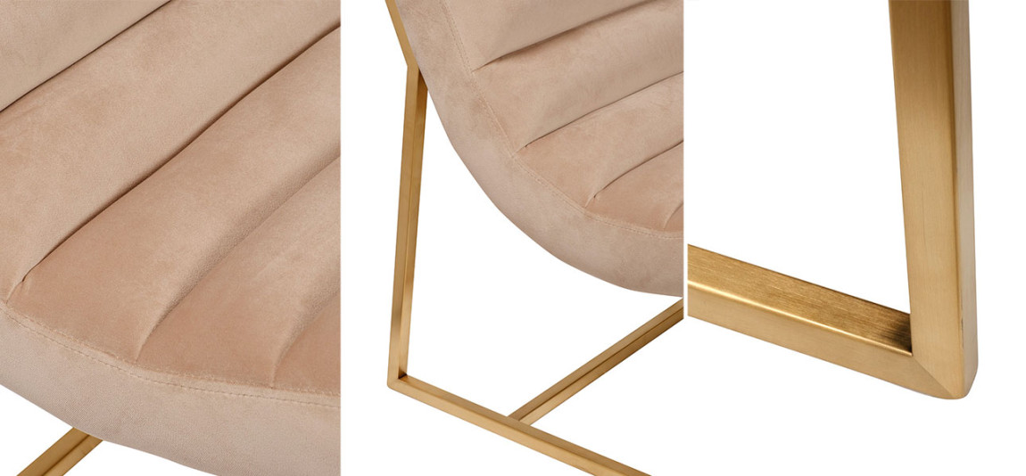 Кресло Great Basin matte gold