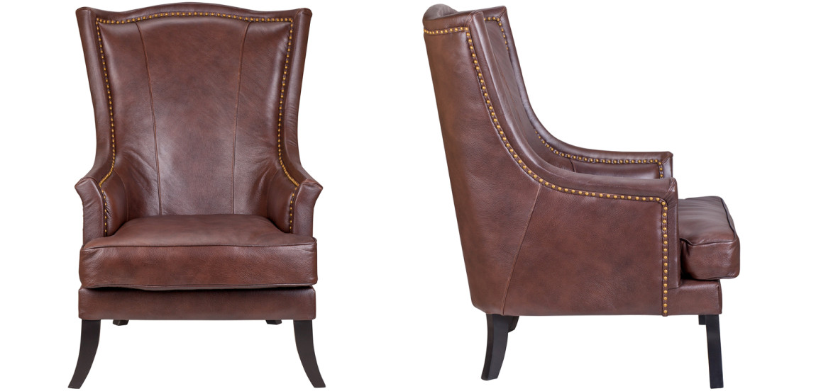 Кресло Gregoir Armchair light натуральная кожа