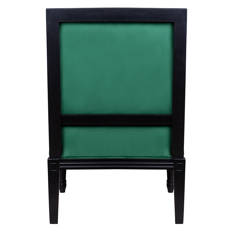 Кресло Harry Armchair black and green velour