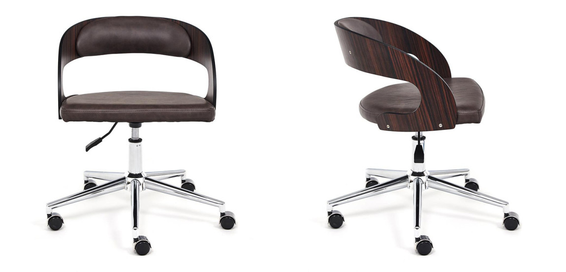 Кресло Humeur de Travail cuir marron foncé