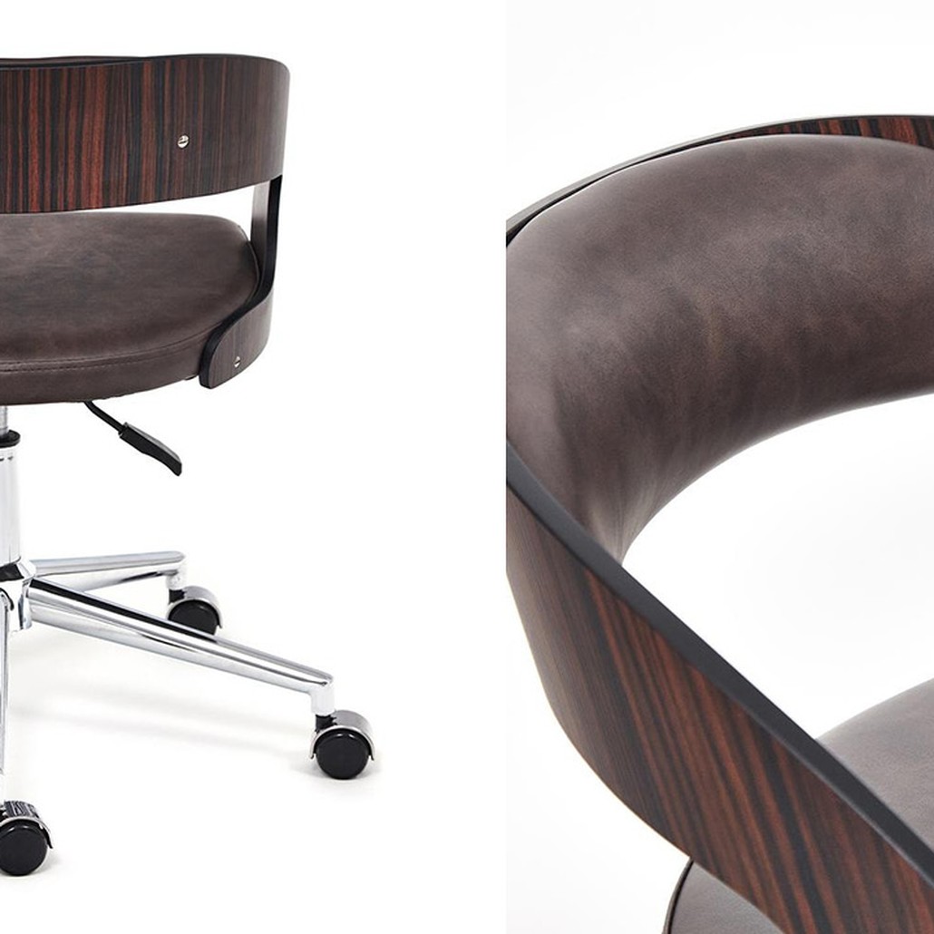 Кресло Humeur de Travail cuir marron foncé