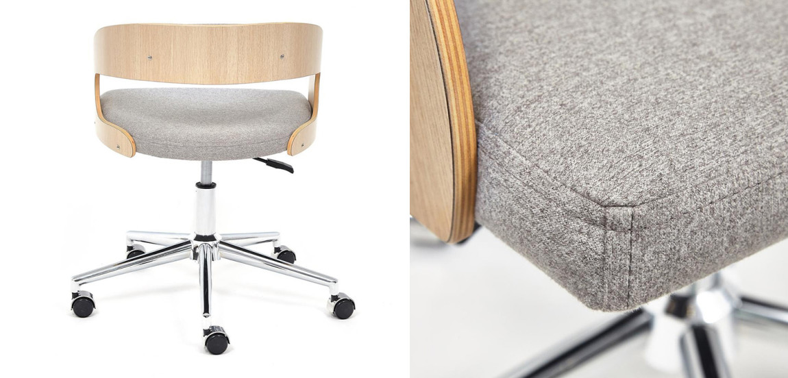 Кресло Humeur de Travail laine écologique grise