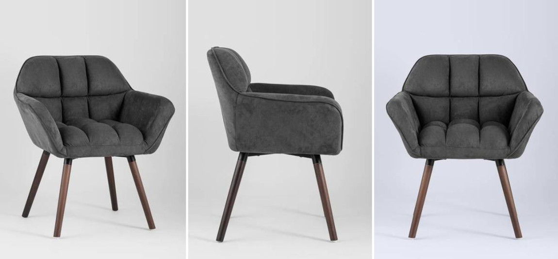 Кресло Ilaria цвет тёмно-серый