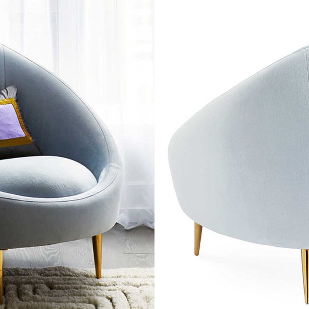 Кресло Jonathan Adler Ether Bergamo Ice Accent Chair