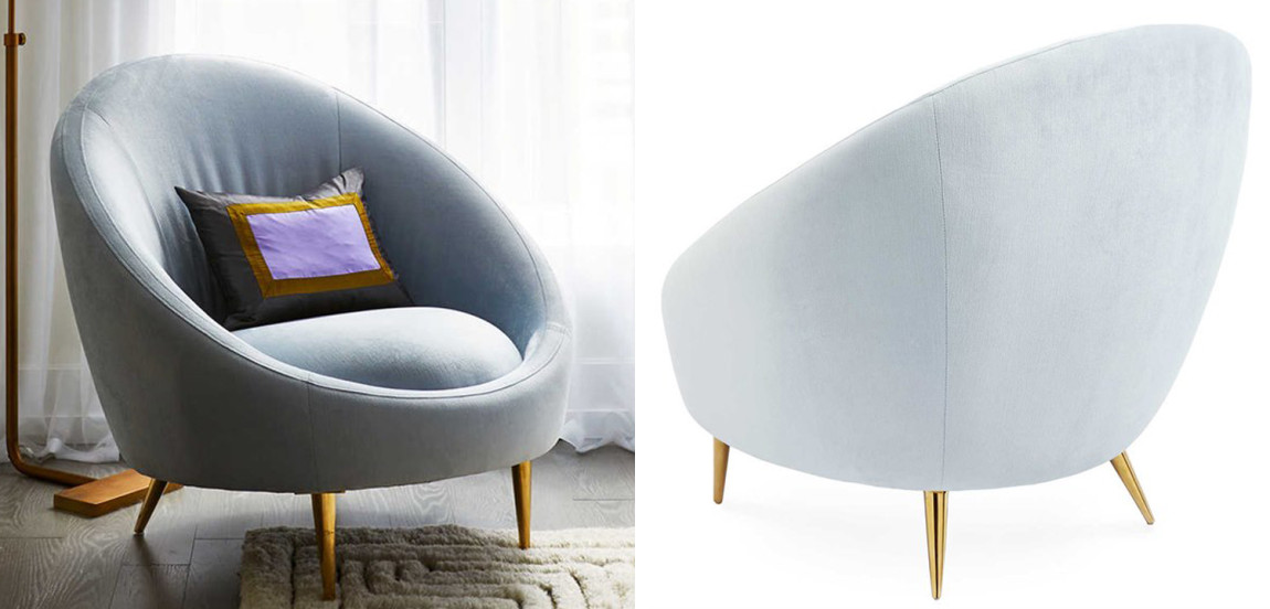 Кресло Jonathan Adler Ether Bergamo Ice Accent Chair