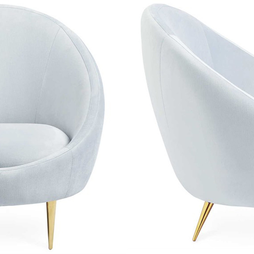 Кресло Jonathan Adler Ether Bergamo Ice Accent Chair