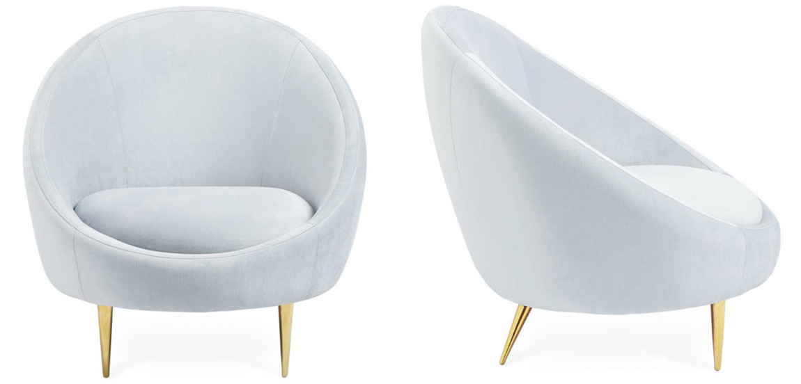 Кресло Jonathan Adler Ether Bergamo Ice Accent Chair
