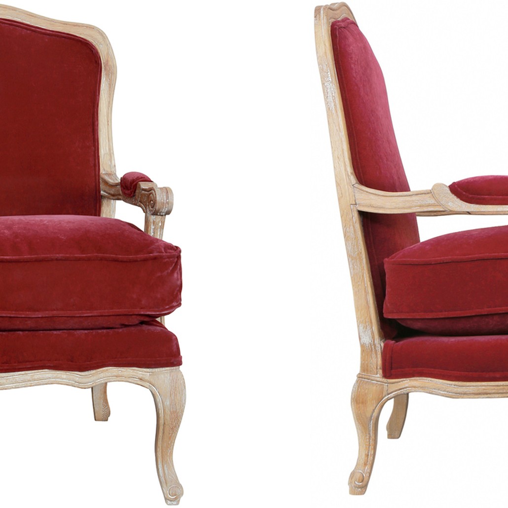 Кресло Joseph Chair burgundy