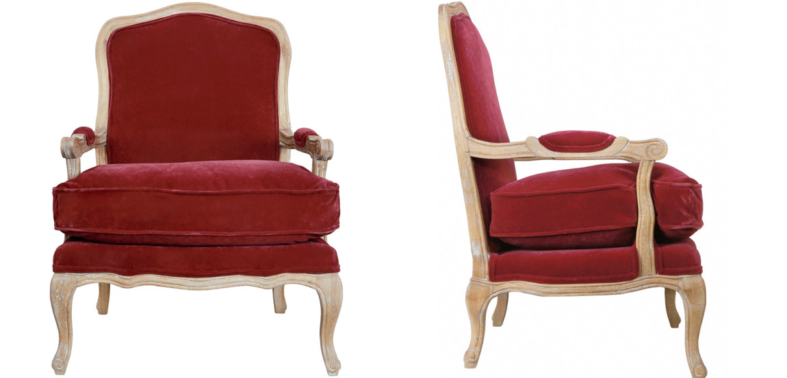 Кресло Joseph Chair burgundy