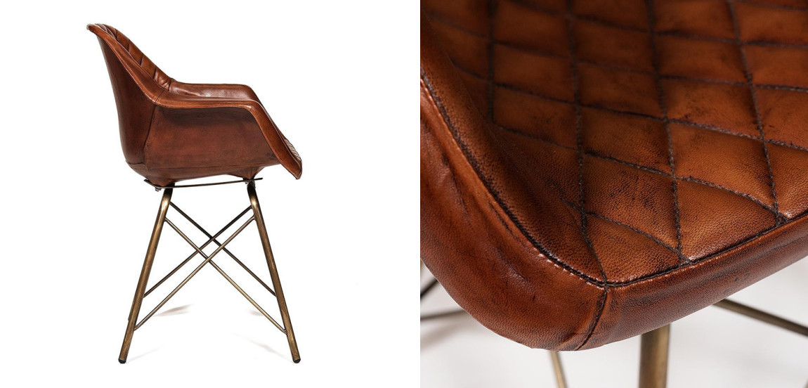 Кресло Leather Industrial armchair