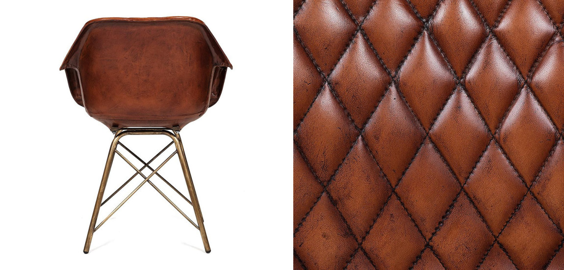 Кресло Leather Industrial armchair