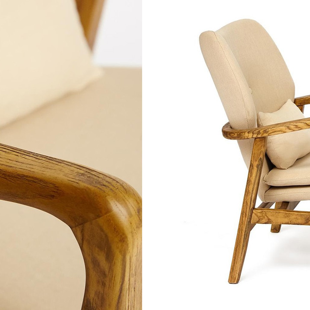 Кресло Makeshift armchair beige