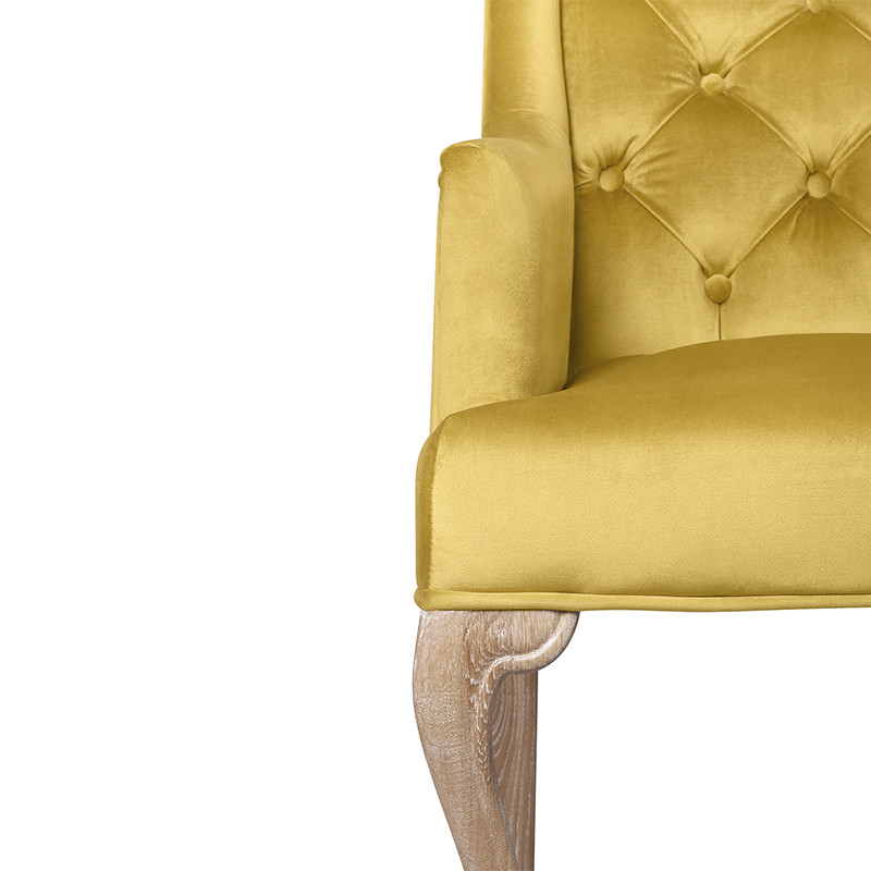 Кресло Mason Classical Armchair gold velour