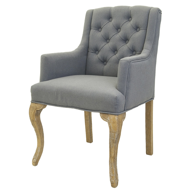 Кресло Mason Classical Armchair grey flax