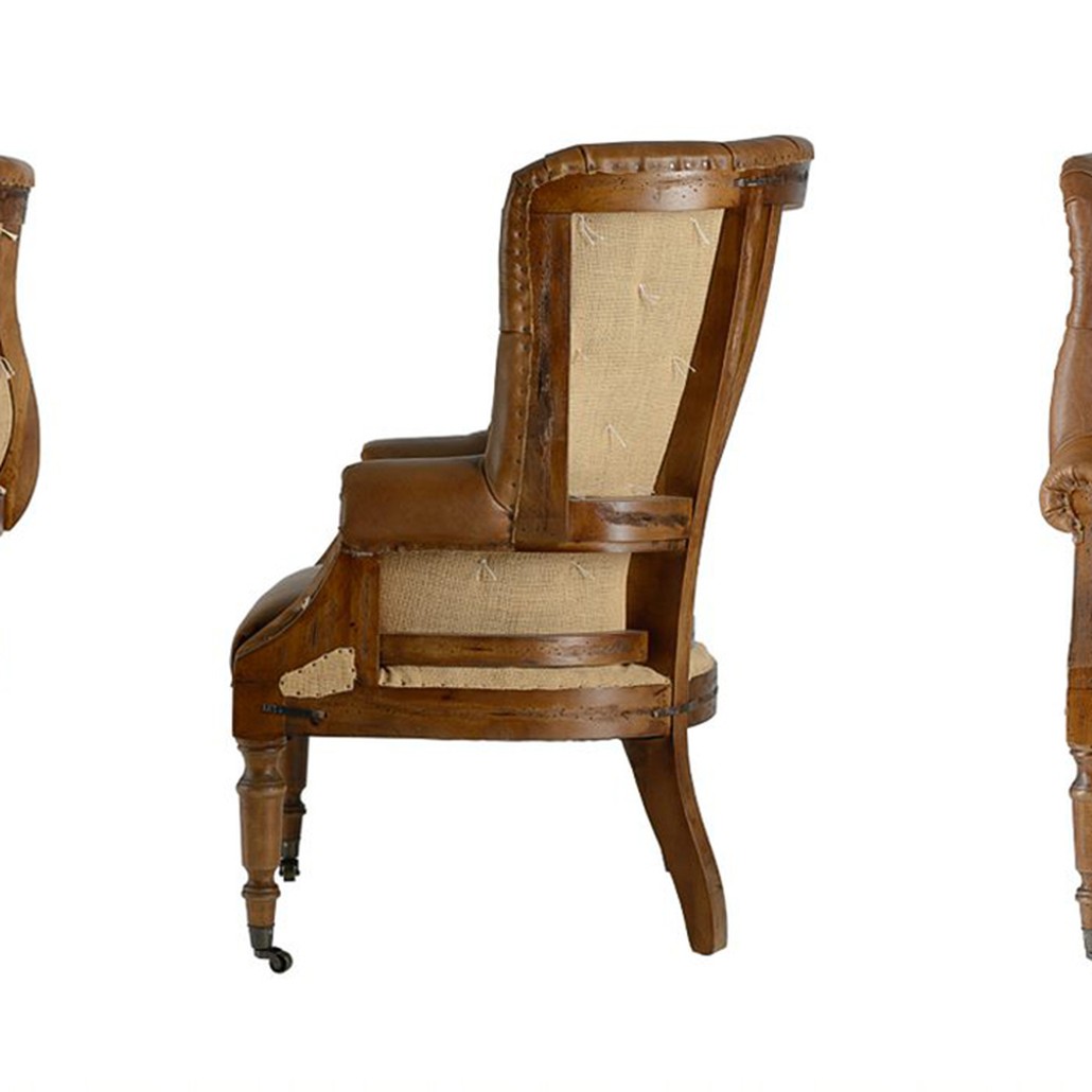 Кресло Meder Armchair натуральная кожа