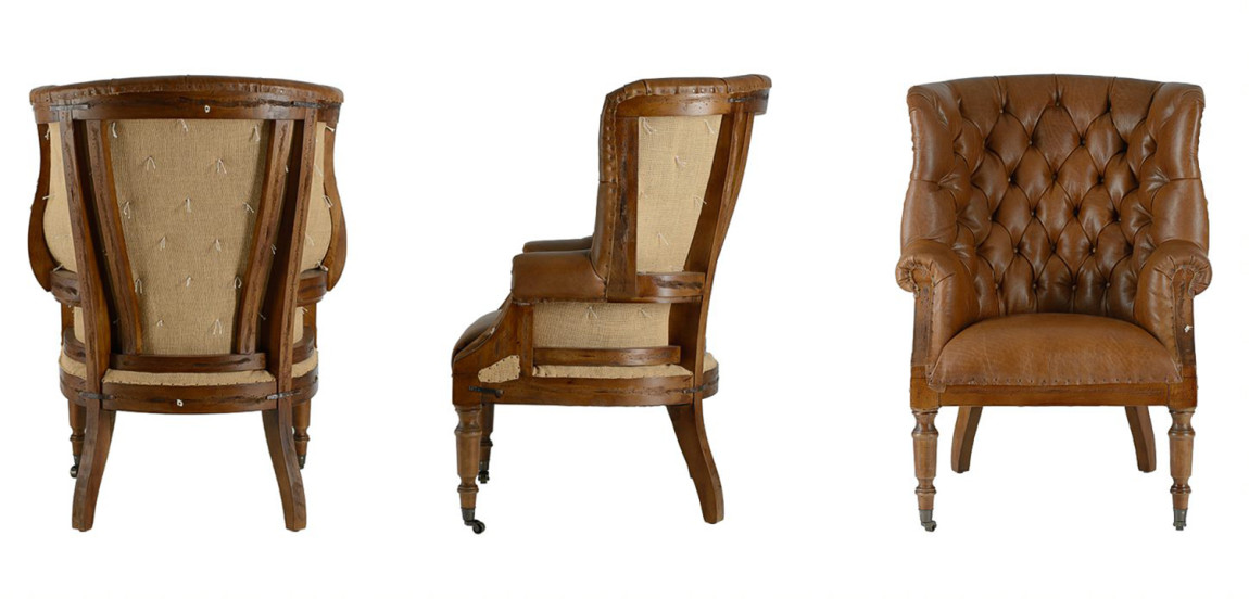 Кресло Meder Armchair натуральная кожа