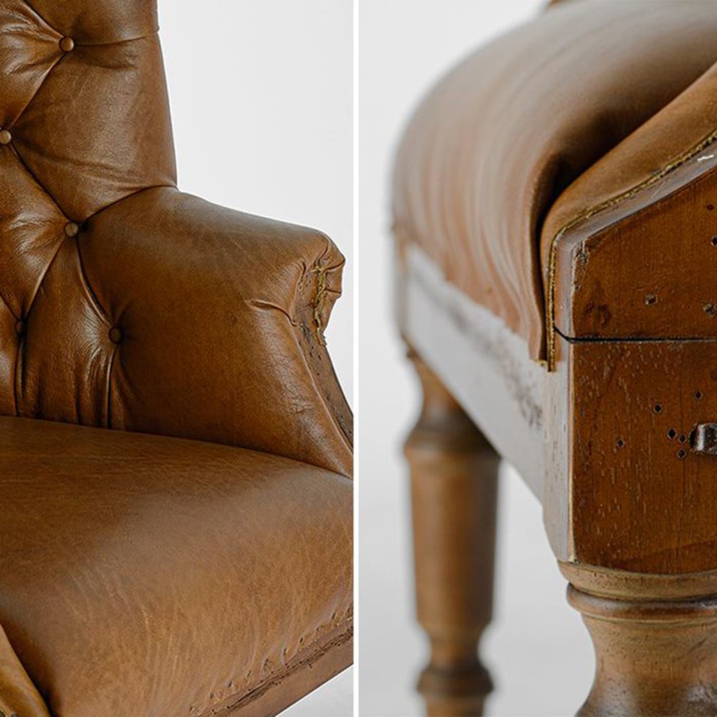 Кресло Meder Armchair натуральная кожа