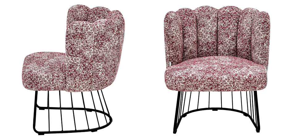 Кресло Noah Armchair cherry-white