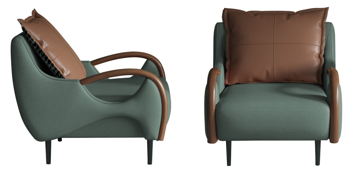 Кресло Oliwier Green Armchair