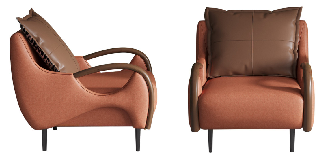 Кресло Oliwier Orange Armchair