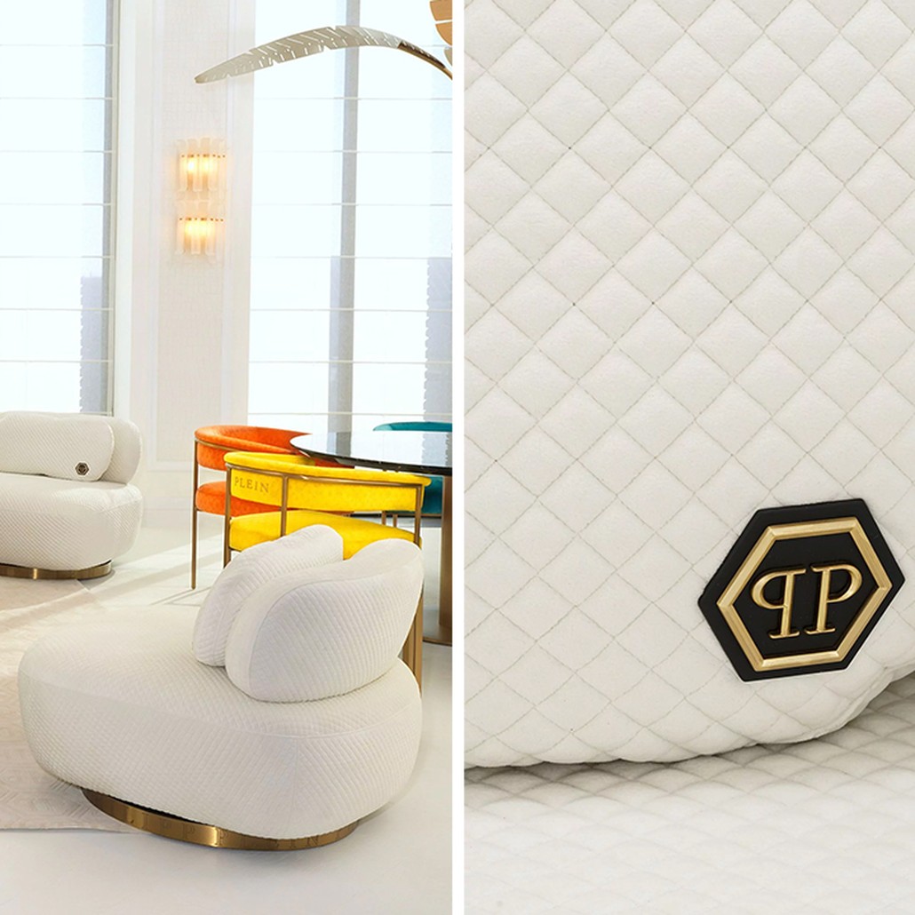 Кресло Philipp Plein Chair Signature White