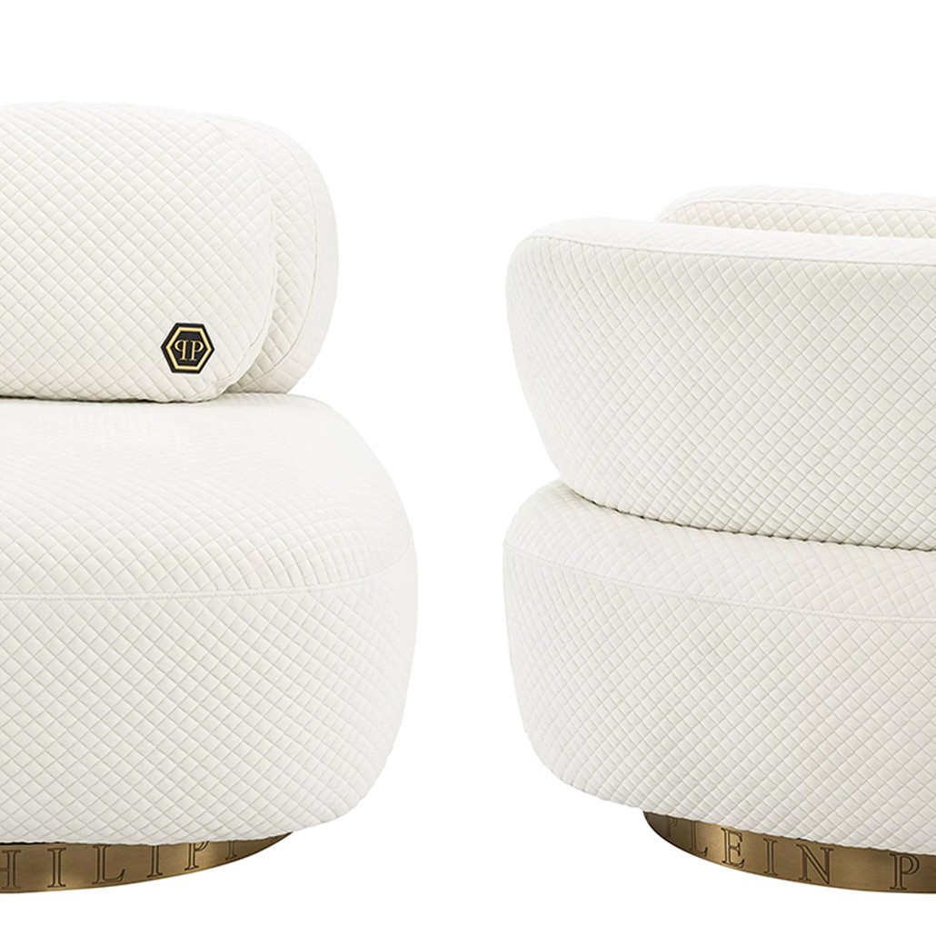 Кресло Philipp Plein Chair Signature White